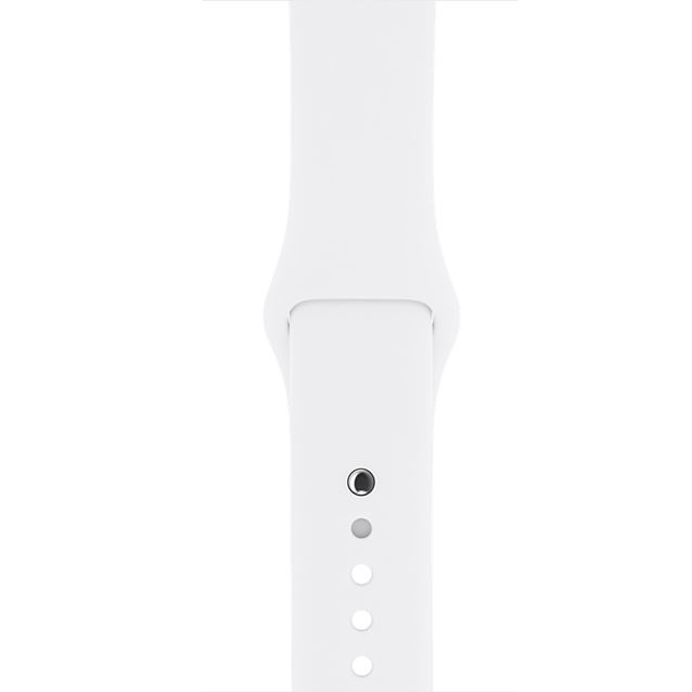 اپل واچ 2 استیل کیس با بند سفید 42میلیمتر