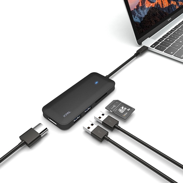 مبدل USB-C به مولتی پورت جی سی پال