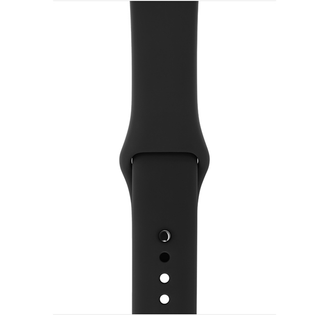 اپل واچ 3 گری اسپورت بند مشکی 42میلیمتر