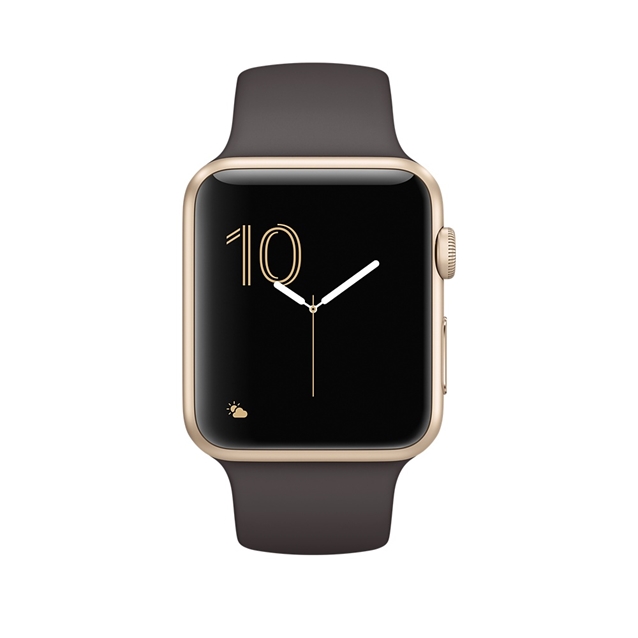 اپل واچ نسل2 اسپورت گلد کیس بند شکلاتی42mm