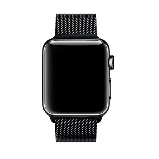  اپل واچ سری1 استیل کیس بند میلانز لوپ مشکی42mm