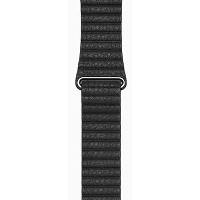 اپل واچ سری1استیل کیس بند لیدر لوپ مشکی42mm
