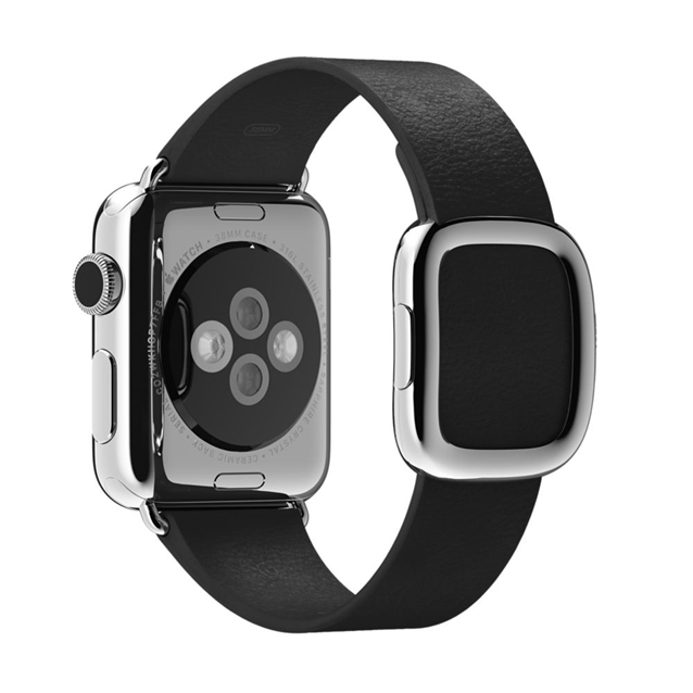 اپل واچ سری1 استیل کیس بند مدرن باکل مشکی38mm