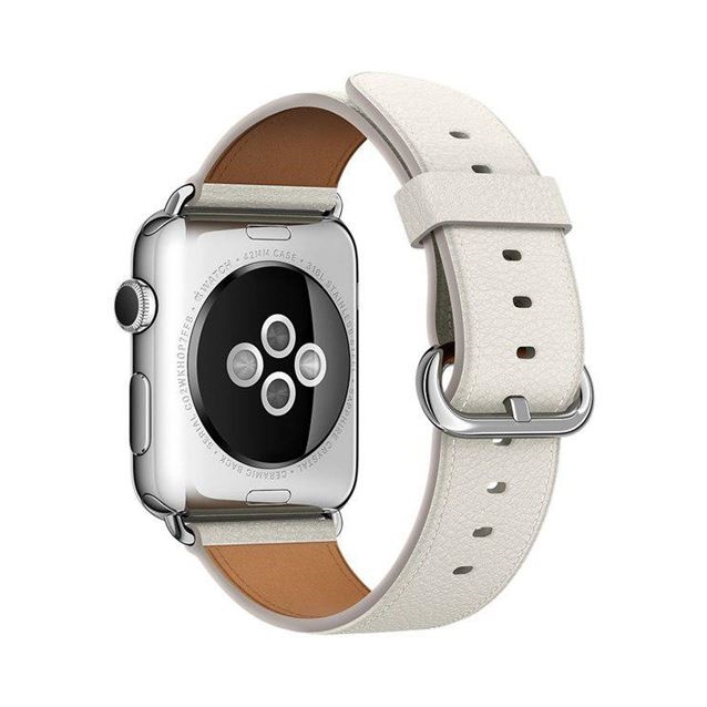 اپل واچ سری1 استیل کیس کلاسیک باکل سفید38mm