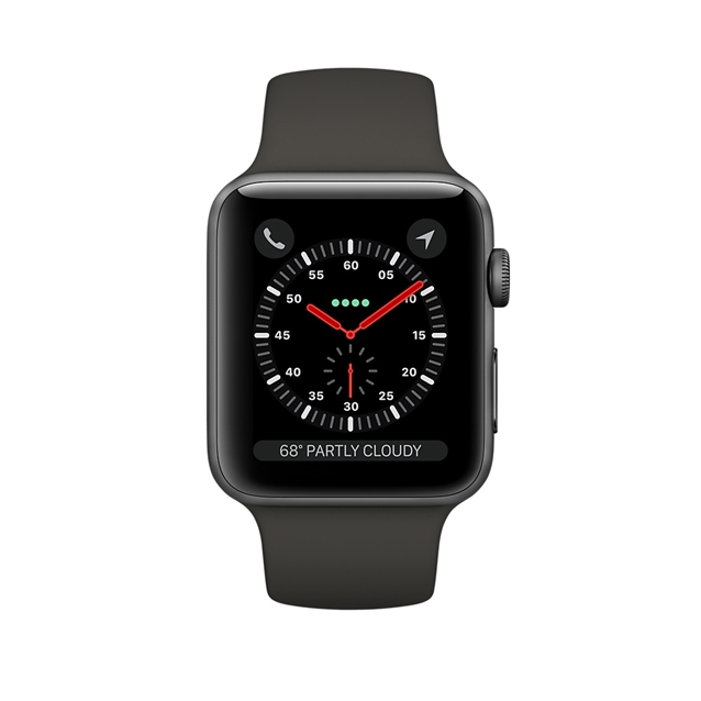 اپل واچ 3 گری کیس با بند اسپورت خاکستری 42میلیمتر