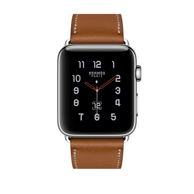 واچ سری3 هرمس 42mm مدل Leather Single Tour قهوه ای