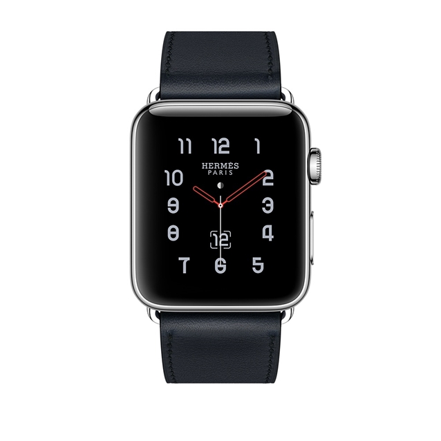 واچ سری3 هرمس 42mm مدل Leather Single Tour صورمه ای