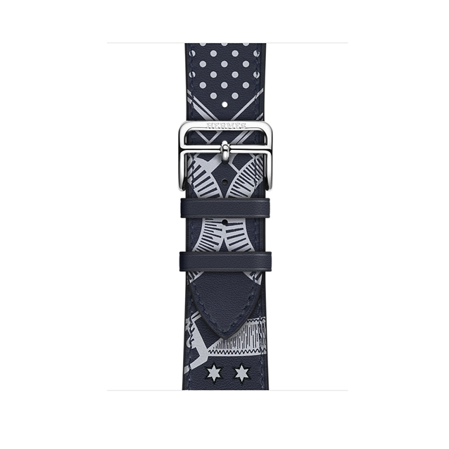واچ سری3 هرمس 42mm مدل Leather Single Tour طرح دار صورمه ای