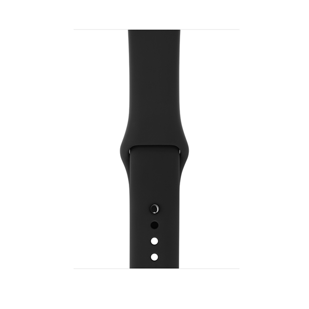 اپل واچ 3 استیل کیس با بند اسپورت مشکی 38میلیمتر