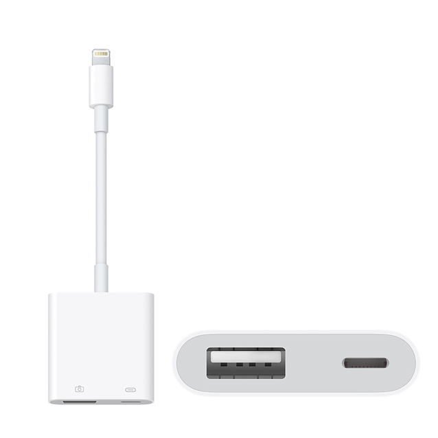 مبدل او تی جی اپل لایتنینگ به USB3 و دوربین