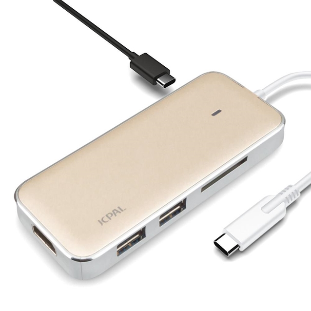 مبدل USB-C به مولتی پورت جی سی پال