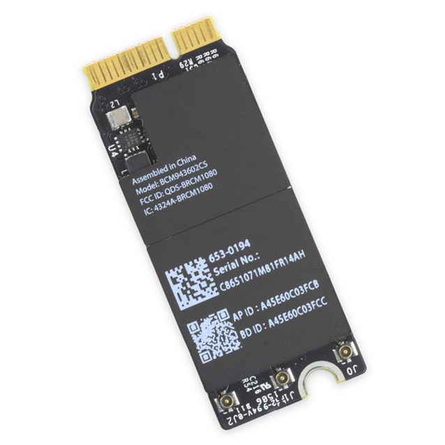 Airport/Bluetooth Board مک بوک پرو رتینا A1502 و A1398 سال 2015