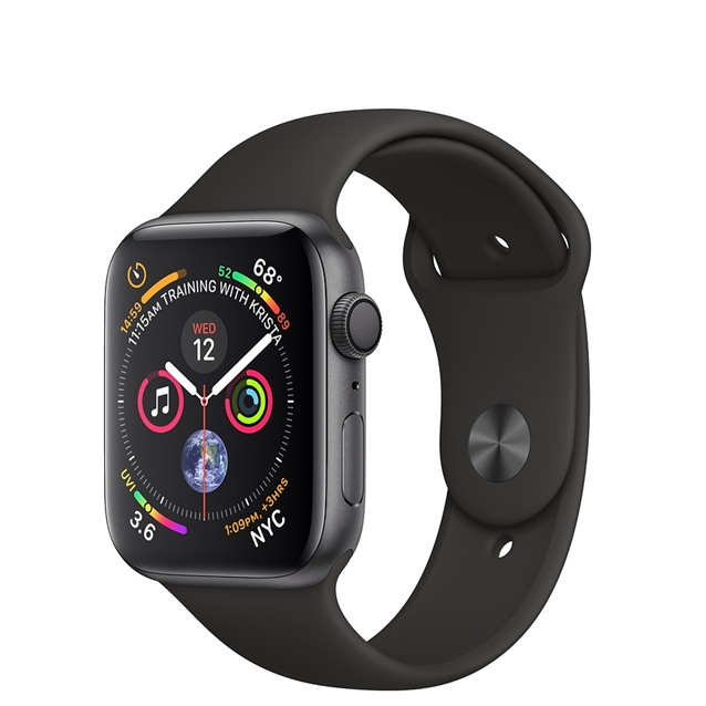 اپل واچ 4 آلومینیوم گری اسپورت بند مشکی 40mm