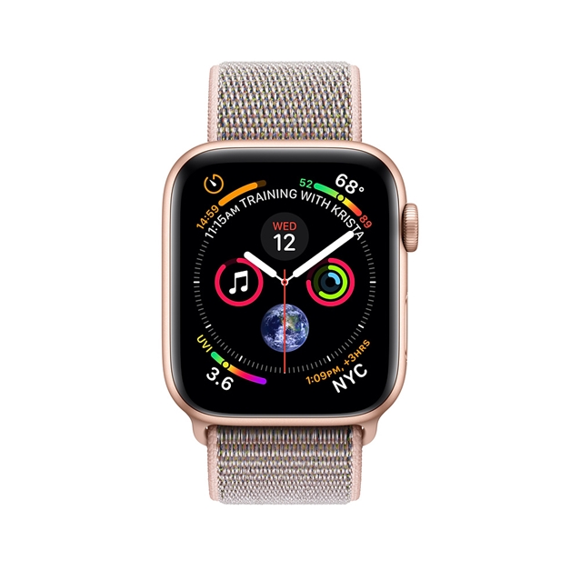 اپل واچ 4 آلومینیوم گلد اسپورت لوپ بند صورتی 44mm