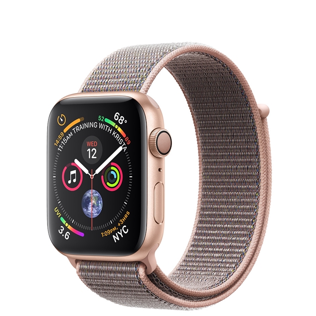 اپل واچ 4 آلومینیوم گلد اسپورت لوپ بند صورتی 40mm