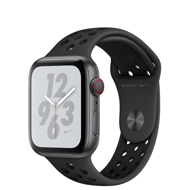اپل واچ 4 سلولار نایک گری اسپورت بند مشکی 40mm