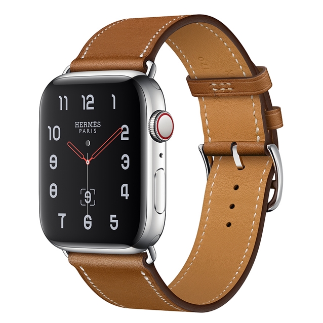 اپل واچ 4 هرمس تک بند قهوه ای 44mm