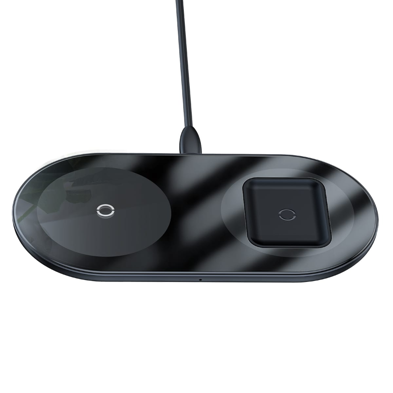 شارژر وایرلس 2 در 1 بیسوس 18 وات Baseus Simple 2 in 1 Wireless Charging Pad