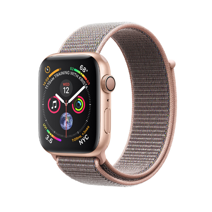 اپل واچ 4 آلومینیوم گلد اسپورت لوپ بند صورتی 40mm