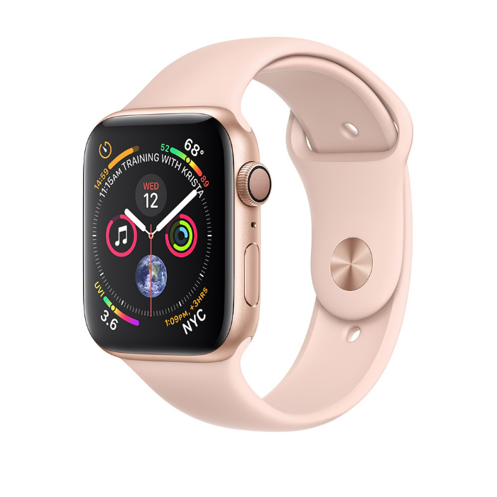 اپل واچ 4 آلومینیوم گلد اسپورت بند صورتی 44mm