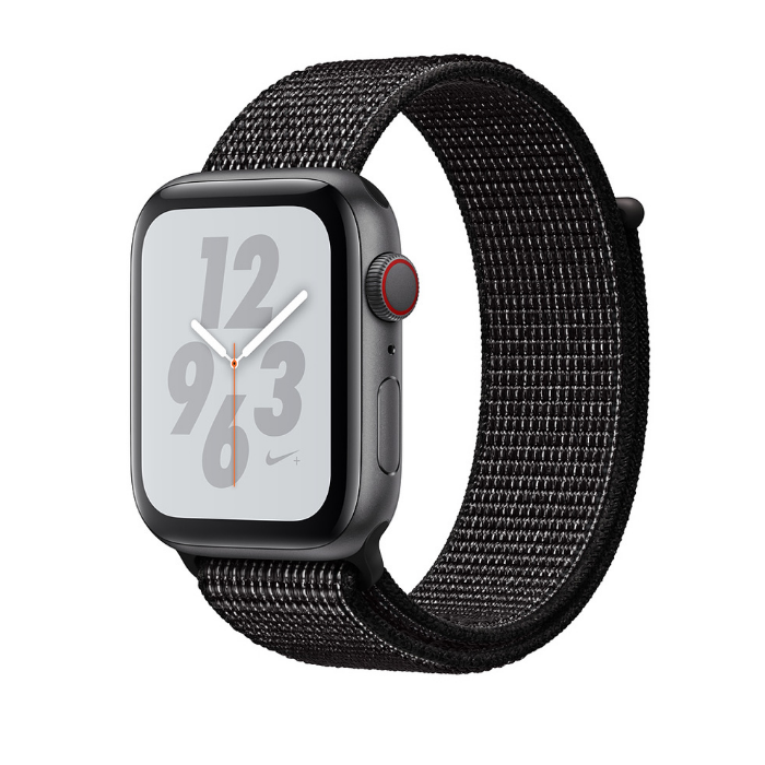 اپل واچ 4 سلولار نایک گری اسپورت لوپ بند مشکی 44mm