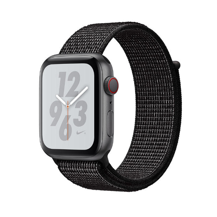اپل واچ 4 سلولار نایک گری اسپورت لوپ بند مشکی 40mm