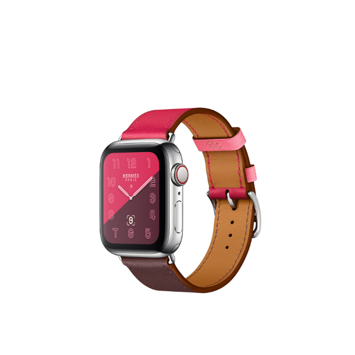 اپل واچ 4 هرمس تک بند صورتی/بنفش 40mm