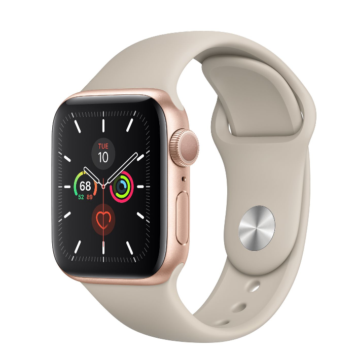 اپل واچ 5 آلومینیومی گلد اسپورت بند 40mm