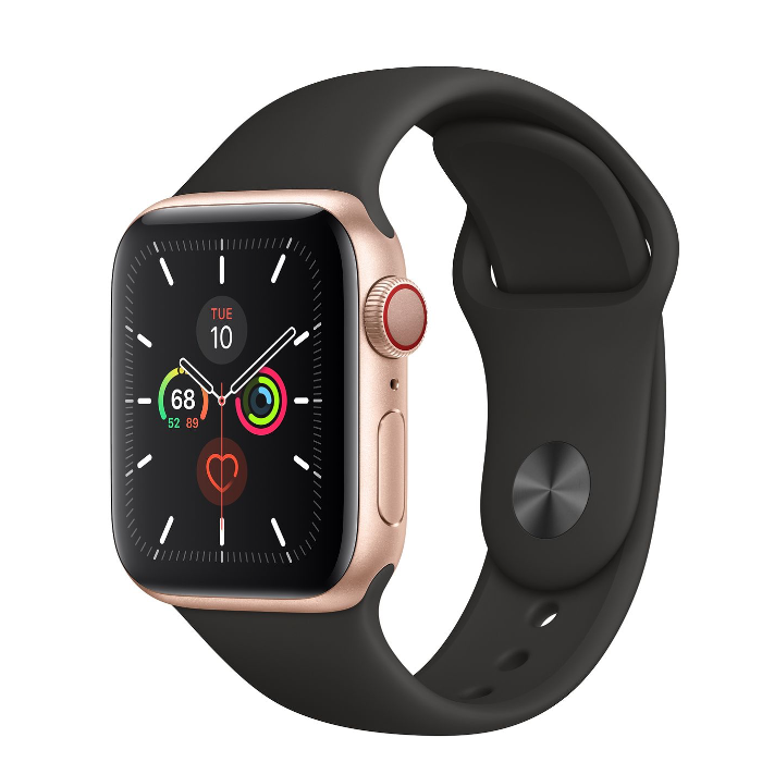 اپل واچ 5 سلولار آلومینیومی گلد اسپورت بند 40mm