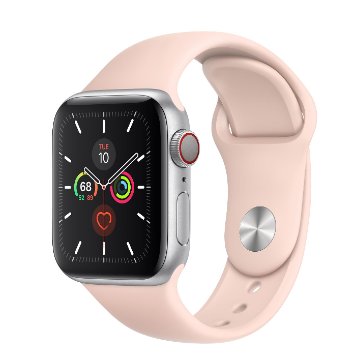 اپل واچ 5 سلولار آلومینیومی سیلور اسپورت بند 40mm