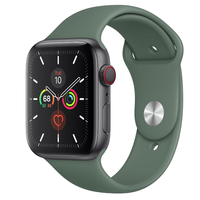اپل واچ 5 سلولار آلومینیومی مشکی اسپورت بند 44mm