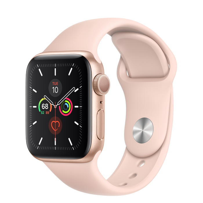 اپل واچ 5 آلومینیومی گلد اسپورت بند 40mm