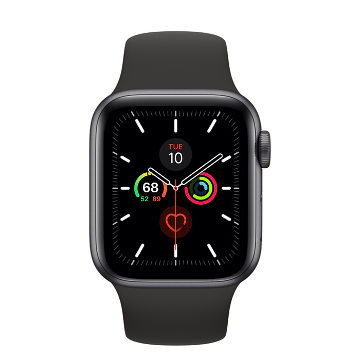 اپل واچ 5 سلولار آلومینیومی مشکی اسپورت بند 40mm