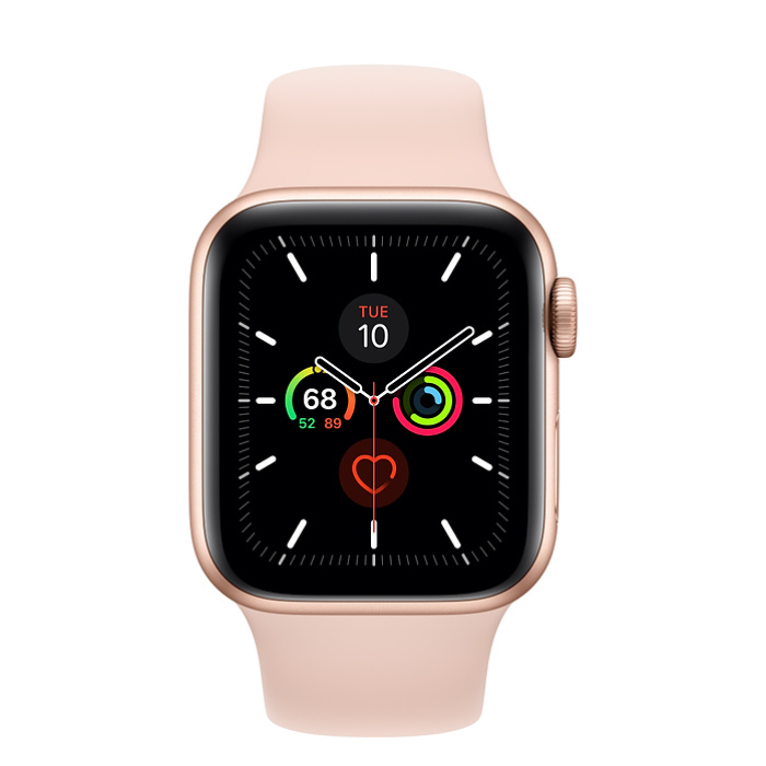 اپل واچ 5 آلومینیومی گلد اسپورت بند 40mm