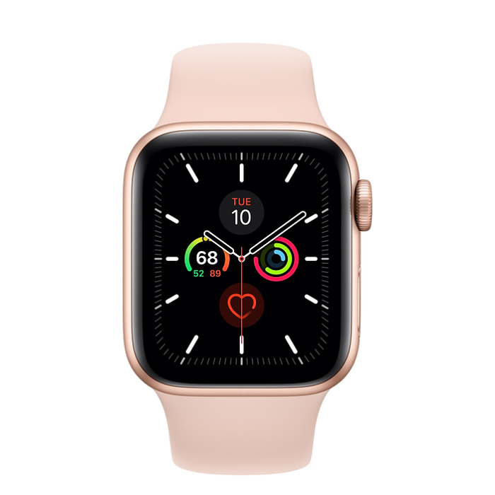 اپل واچ 5 سلولار آلومینیومی گلد اسپورت بند 40mm