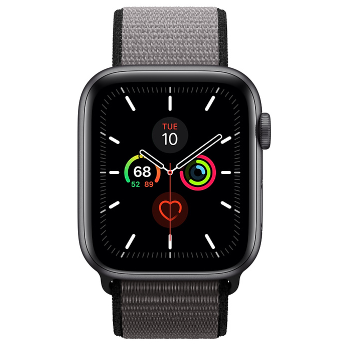 اپل واچ 5 آلومینیومی گری اسپورت لوپ 44mm