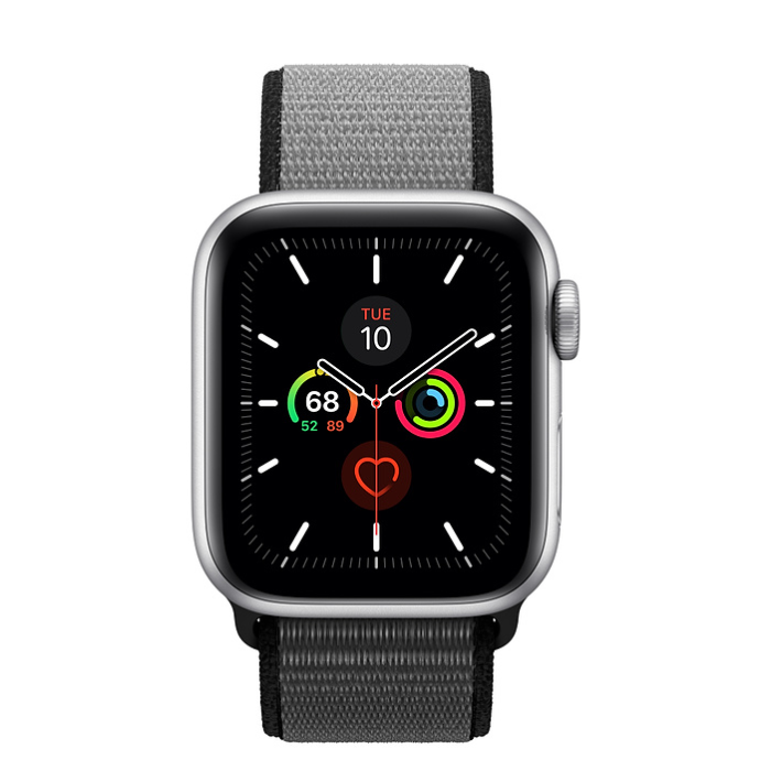 اپل واچ 5 آلومینیومی سیلور اسپورت لوپ 40mm