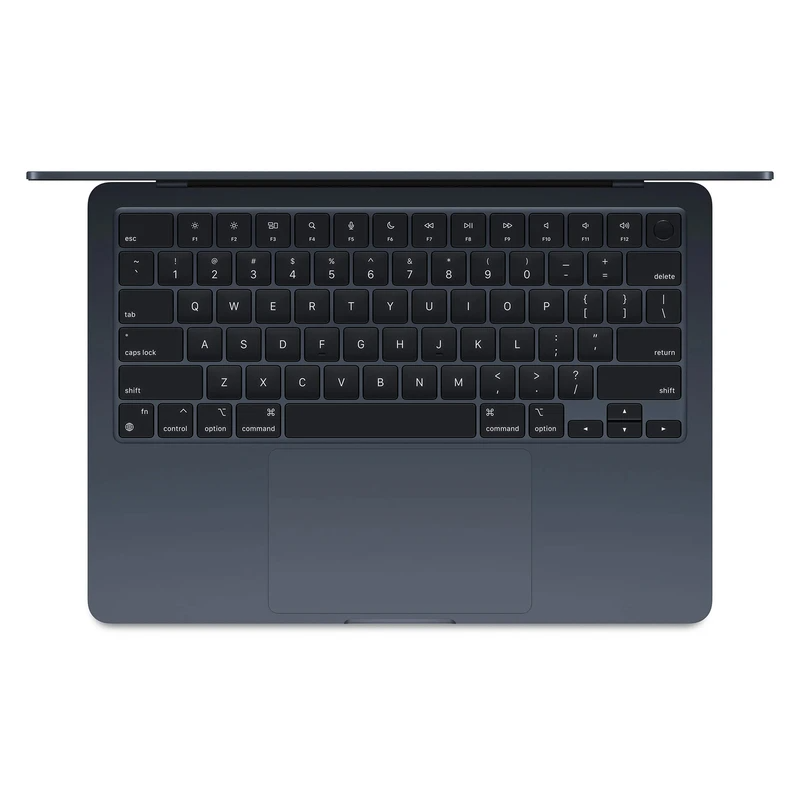 مک بوک ایر 13.6 اینچی میدنایت اپل مدل 2025 MW123 LLA-M4-16GB RAM-256GB SSD