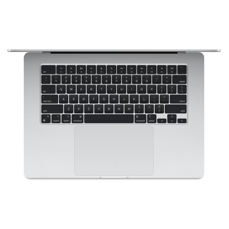 مک بوک ایر 13.6 اینچی اپل نقره ای مدل 2025 MC654 LLA-M4-24GB RAM-512GB SSD