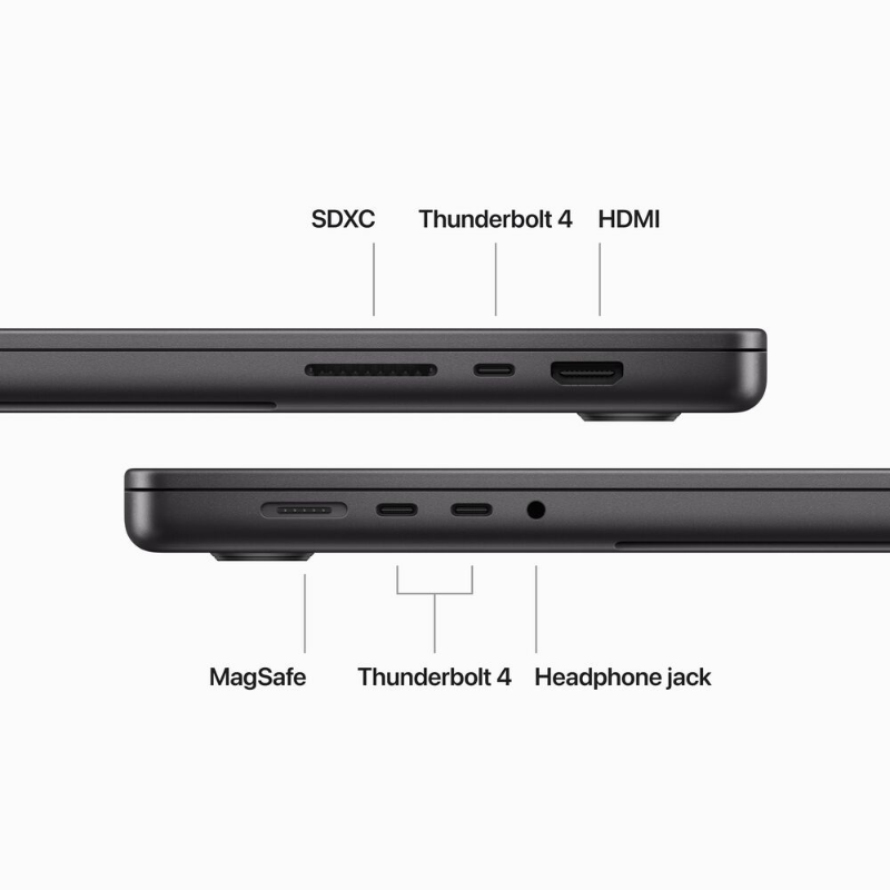 مک بوک پرو 16"  MUW63 LL/A پردازنده M3 Max-2023 اسپیس بلک