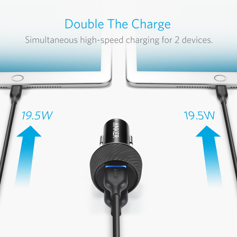 شارژر فندکی انکر مدل PowerDrive Speed 2