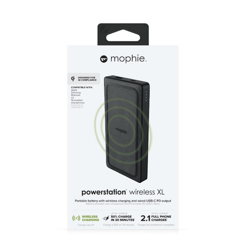 استند وایرلس و پاوربانک موفی 10 هزار مگ سیف دار مدل powerstation wireless XL